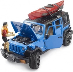Bruder Jeep Wrangler Rubicon s kajakom i figurom 1:16