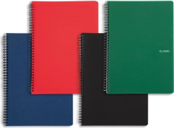 Spiralni blok A5 s dvostrukom spiralom Classic, PP korice, linirani