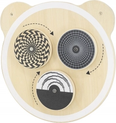 Drvena zidna ploča s rotirajućim točkama