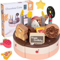 Drvena rođendanska torta za rezanje 19 kom