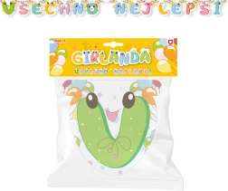 Papirnata girlanda Sretan rođendan – zelena