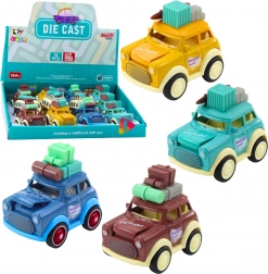 Metalni retro putni autić s opružnim pogonom i poskakujućom haubom