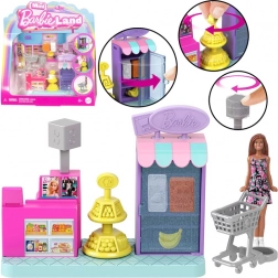Mini supermarket Barbie Land s lutkom i blagajnom