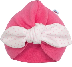 Djevojačka turban kapa New Baby For Girls s točkicama