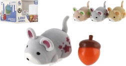 Interaktivna vjeverica sa žirom na baterije, 5 cm, 3 boje