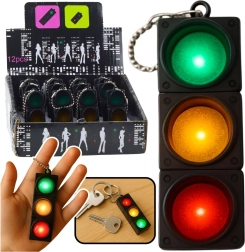 Privjesak semafor s bljeskajućim svjetlima – edukativni privjesak za ključeve