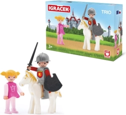 Igráček trio: princess, knight and white horse