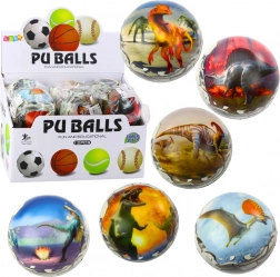 Loptica s dinosaurima 10 cm od mekane PU pjene