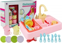 Šareno umivaonik s vodom + pribor