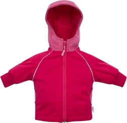 Ružičasta softshell jaknica za bebe 98