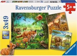 Ravensburger puzzle Životinje 3×49 dijelova