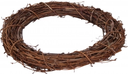 Dekorativni vijenac od ratana 25 cm
