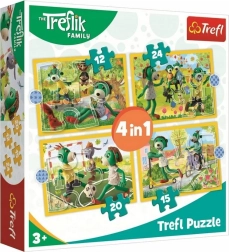 Puzzle Treflići: Zabava 4u1