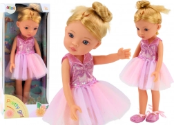 Ružičasta baletna lutka u haljini 33 cm
