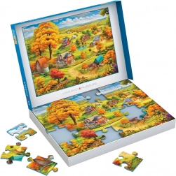 Puzzle EUROGRAPHICS Connecting Pieces: Miran život 24 dijelova