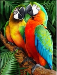 Dijamantni mozaik (diamond painting) šarene are 30 × 40 cm