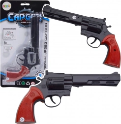 Revolver na kapisle crni – igračka i rekvizit s realističnim zvukom