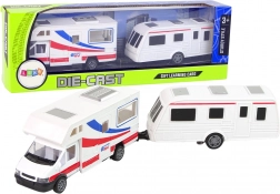 Set automobila Karavan i Kamp prikolica s metalnim elementima