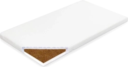 Dječji madrac za kolijevku NEW BABY Standard 90 × 40 × 7 cm kokos–pjena