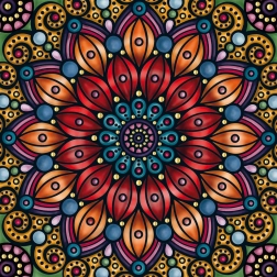 Kvadratne puzzle Q Gold – uzorak IV, 72 dijelova