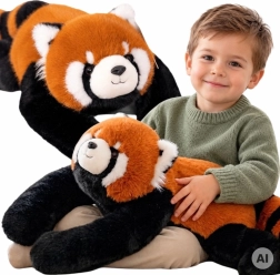 WOOPIE Crvena senzorna plišana panda s utezima 1,5 kg