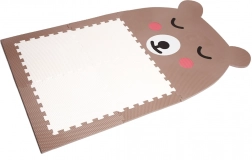 Dizajnirana puzzle podna Medvjedić smeđa s bijelim trbuščićem