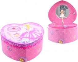 Glazbena kutijica za nakit u obliku srca – princeza