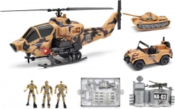 Vojni set s helikopterom sa svjetlom i zvukom