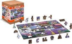 Drvene puzzle Lavandina Francuska 2u1