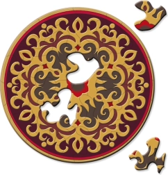 Curiosi okrugle puzzle Picoli ruža 33 dijelova