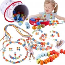 Klasični Svijet Drvene Perle za Nizanju - 96 kom