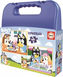 Puzzle u koferu Bluey 2u1 48 dijelova