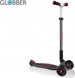 Dječji tricikl romobil Globber Master Prime crna / neonski ružičasta