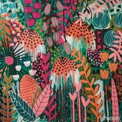 Kvadratne puzzle HEYE Flowery – rubinski sjaj sunca, 1000 dijelova