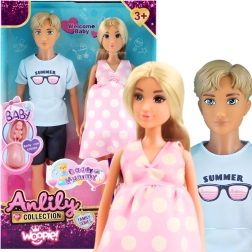 Woopie obiteljski set lutki – mama u trudnoći, tata i beba
