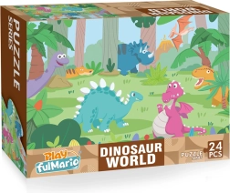 dječje puzzle dinosauri 24 dijelova 50 × 34 cm
