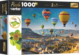Puzzle i razvrstač TREFL 2u1 Baloni nad Kapadokijom 1000 dijelova