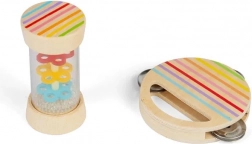 Bigjigs Toys mini set kišna palica i tamburin