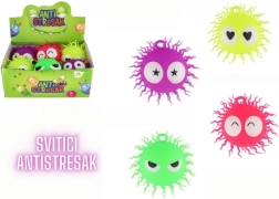 Antistresna dlakava silikonska loptica sa svjetlom