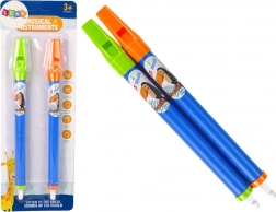 Dječje frule sa životinjama – plavi set, 2 komada