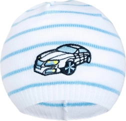 Proljetna kapica New Baby s autićem bijelo-plava 104 (3–4 godine)