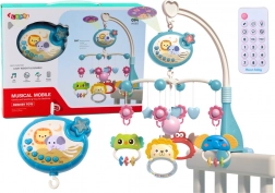 Dječji vrtuljak Projektor Svjetla 400 uspavanki Plava