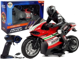 RC sportski motocikl 2,4 GHz, domet 35 m, crvena