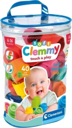 Clementoni Soft Clemmy mekane kocke za bebe - 40 kom.