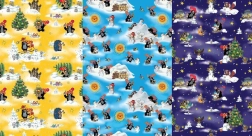 Poklon-papir s motivom KRTICE 0,7 × 2 m, miks motiva