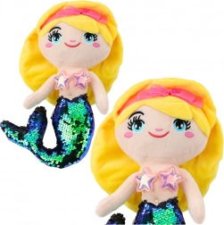 Plišana morska sirena sa šljokičastim repom 30 cm