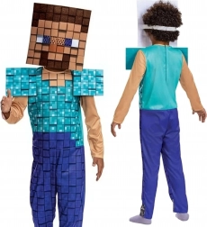 Dječji kostim Steve iz Minecrafta 127–136 cm (7–8 godina)
