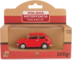 metalni model automobila Fiat 126p – crveni 1:43