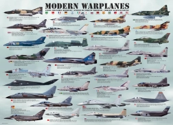 Eurographics puzzle Moderni borbeni zrakoplovi 1000 dijelova