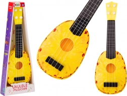 Ukulele za djecu s motivom ananasa, žuto